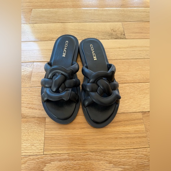 Coach Georgie Leather Sandal - Picture 1 of 5